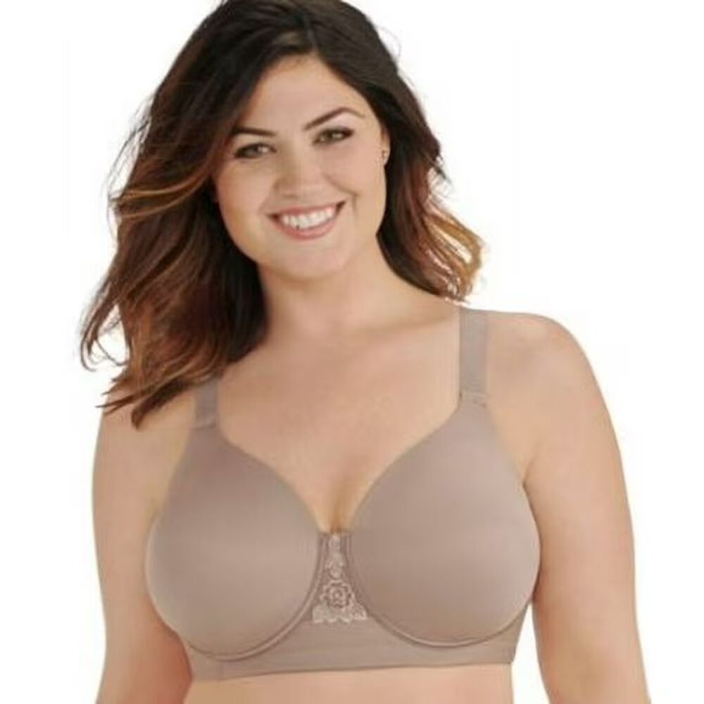 Vanity Fair Lingerie Full Figure Beauty Back Smooth Wireless Walnut Nude 1 44C